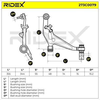 Querlenker RIDEX 273C0079 273C0079 - foto 5