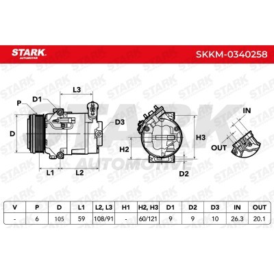 Kompressor, Klimaanlage SKKM-0340258 - foto 5