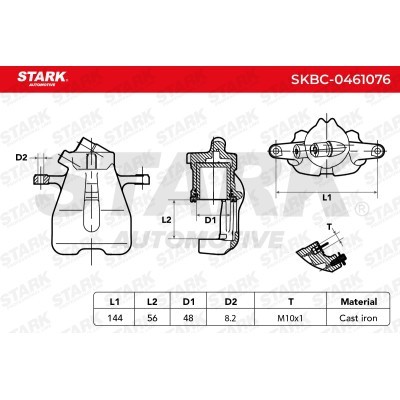 Bremssattel Stark SKBC-0461076 SKBC-0461076 - foto 6
