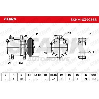 Kompressor, Klimaanlage SKKM-0340568 - foto 5