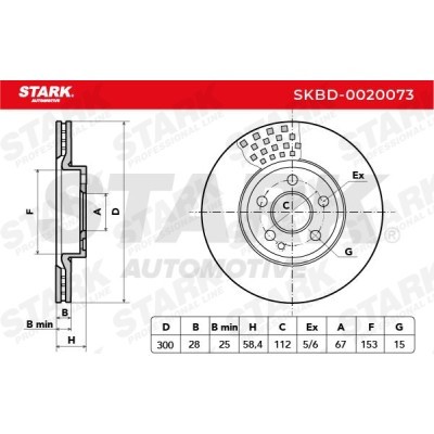 Bremsscheibe Stark SKBD-0020073 SKBD-0020073 - foto 8