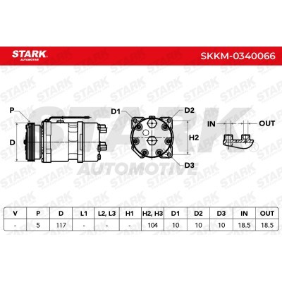 Kompressor, Klimaanlage SKKM-0340066 - foto 9