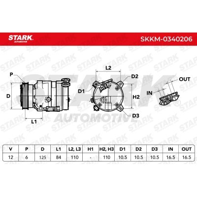 Kompressor, Klimaanlage SKKM-0340206 - foto 5