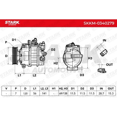 Kompressor, Klimaanlage SKKM-0340279 - foto 5