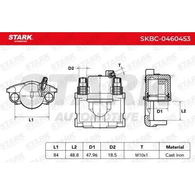 Bremssattel Stark SKBC-0460453 SKBC-0460453 - foto 5