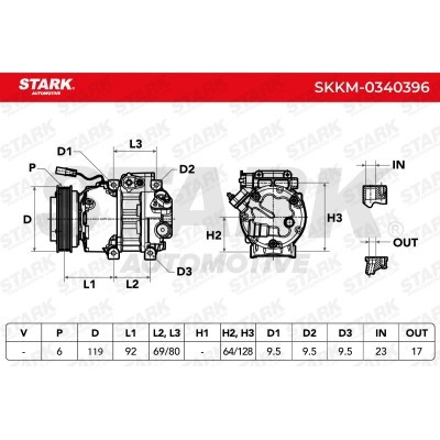 Kompressor, Klimaanlage SKKM-0340396 - foto 5