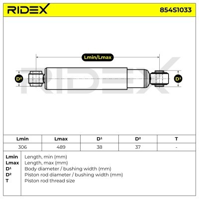 Stoßdämpfer RIDEX 854S1033 854S1033 - foto 7