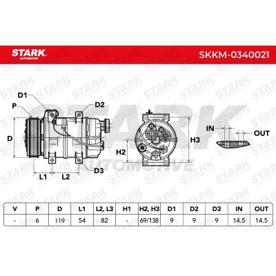 Kompressor, Klimaanlage SKKM-0340021 - foto 4