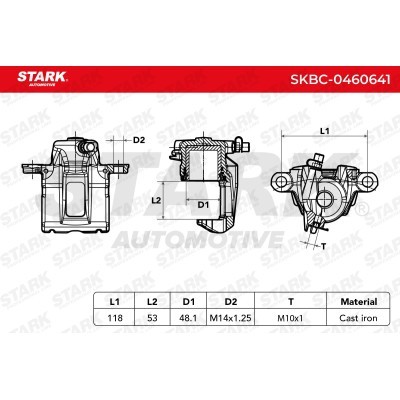 Bremssattel Stark SKBC-0460641 SKBC-0460641 - foto 3