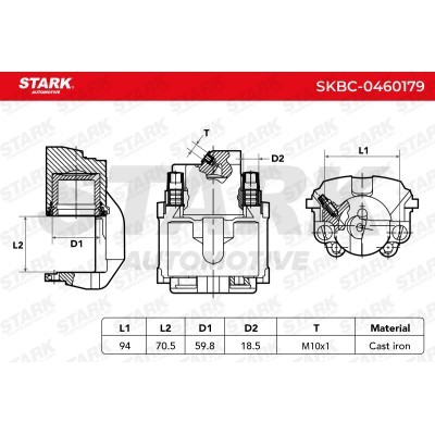 Bremssattel Stark SKBC-0460179 SKBC-0460179 - foto 3