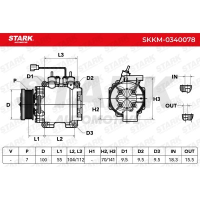 Kompressor, Klimaanlage SKKM-0340078 - foto 8