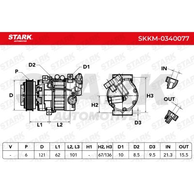 Kompressor, Klimaanlage SKKM-0340077 - foto 4