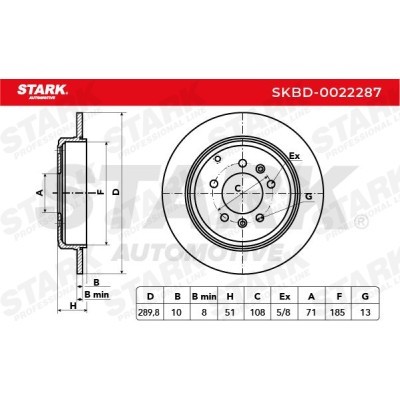 Bremsscheibe Stark SKBD-0022287 SKBD-0022287 - foto 3