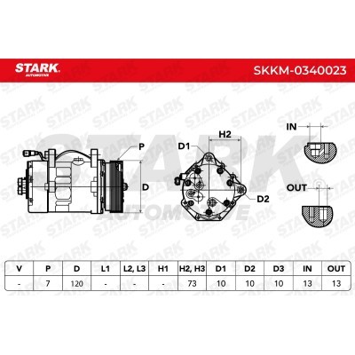 Kompressor, Klimaanlage SKKM-0340023 - foto 7