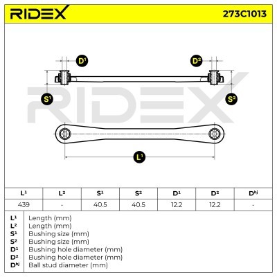 Querlenker RIDEX 273C1013 273C1013 - foto 7
