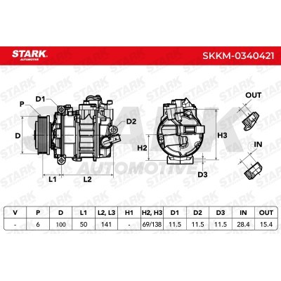Kompressor, Klimaanlage SKKM-0340421 - foto 5
