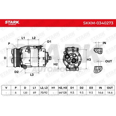 Kompressor, Klimaanlage SKKM-0340273 - foto 8