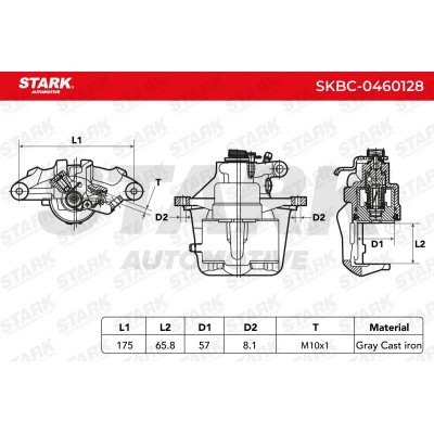 Bremssattel Stark SKBC-0460128 SKBC-0460128 - foto 6