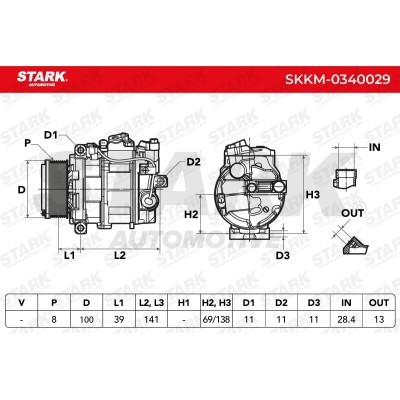 Kompressor, Klimaanlage SKKM-0340029 - foto 6