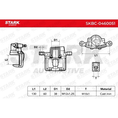 Bremssattel Stark SKBC-0460051 SKBC-0460051 - foto 3