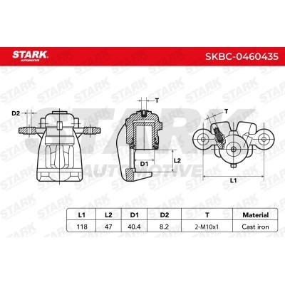 Bremssattel Stark SKBC-0460435 SKBC-0460435 - foto 6