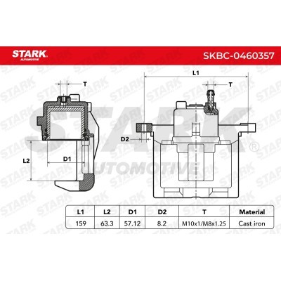 Bremssattel Stark SKBC-0460357 SKBC-0460357 - foto 4