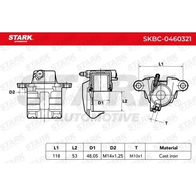 Bremssattel Stark SKBC-0460321 SKBC-0460321 - foto 3