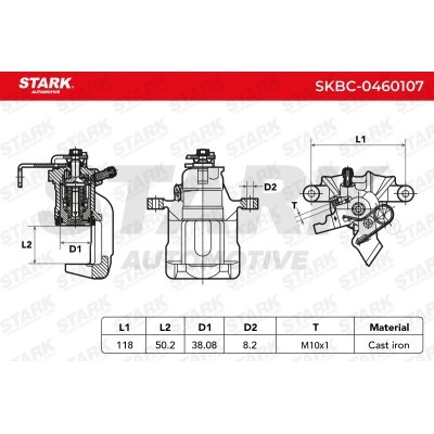 Bremssattel Stark SKBC-0460107 SKBC-0460107 - foto 4