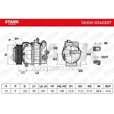 Kompressor, Klimaanlage SKKM-0340207 - foto 7