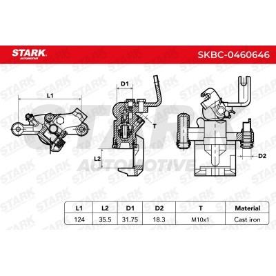 Bremssattel Stark SKBC-0460646 SKBC-0460646 - foto 4