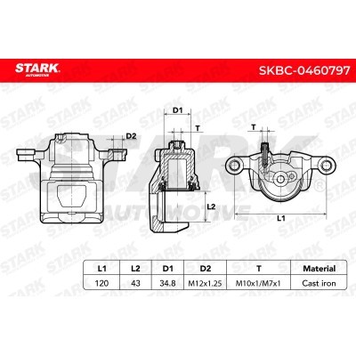 Bremssattel Stark SKBC-0460797 SKBC-0460797 - foto 6