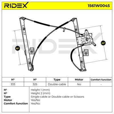 Fensterheber RIDEX 1561W0045 1561W0045 - foto 7