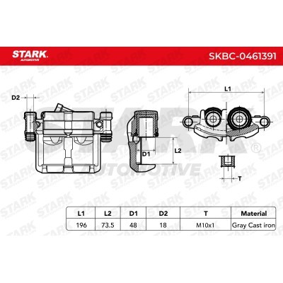 Bremssattel Stark SKBC-0461391 SKBC-0461391 - foto 3