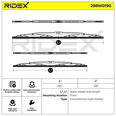 Wischblatt RIDEX 298W0190 298W0190 - foto 5