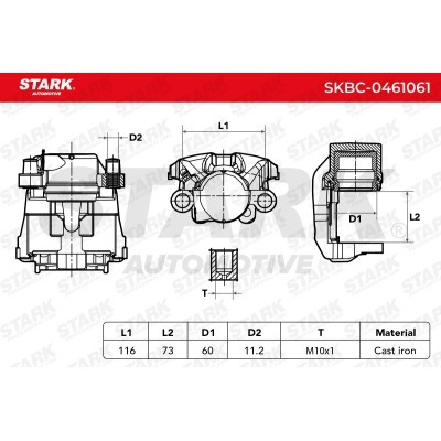 Bremssattel Stark SKBC-0461061 SKBC-0461061 - foto 6