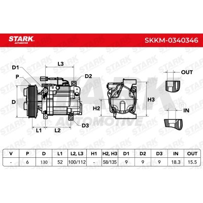 Kompressor, Klimaanlage SKKM-0340346 - foto 5