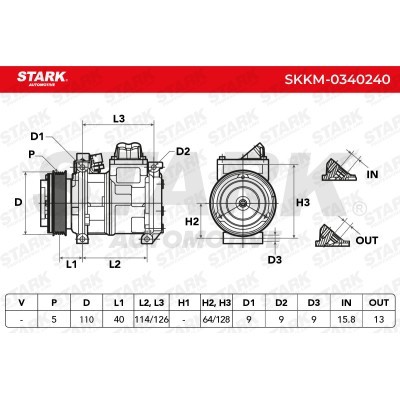 Kompressor, Klimaanlage SKKM-0340240 - foto 8