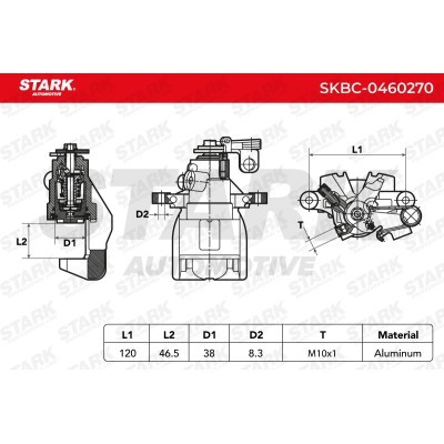 Bremssattel Stark SKBC-0460270 SKBC-0460270 - foto 6