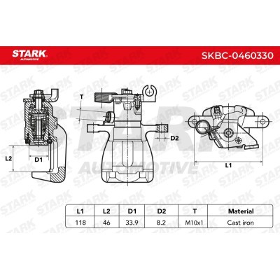 Bremssattel Stark SKBC-0460330 SKBC-0460330 - foto 7