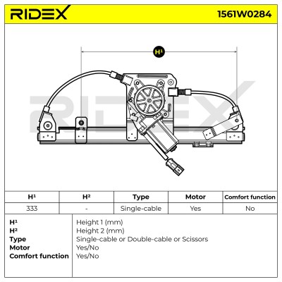 Fensterheber RIDEX 1561W0284 1561W0284 - foto 7