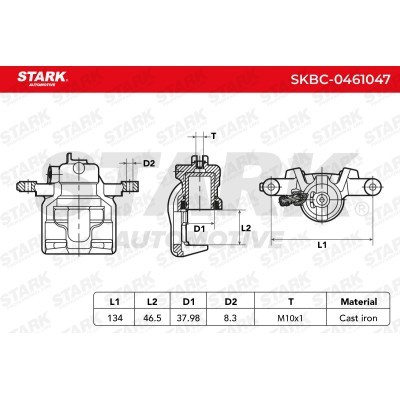Bremssattel Stark SKBC-0461047 SKBC-0461047 - foto 3