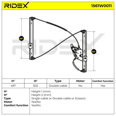 Fensterheber RIDEX 1561W0011 1561W0011 - foto 8