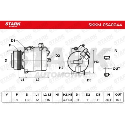 Kompressor, Klimaanlage SKKM-0340044 - foto 4