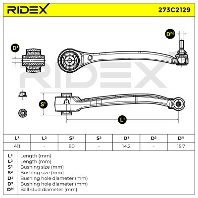 Querlenker RIDEX 273C2129 273C2129 - foto 7