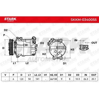 Kompressor, Klimaanlage SKKM-0340055 - foto 7