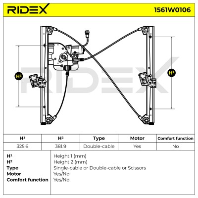 Fensterheber RIDEX 1561W0106 1561W0106 - foto 6