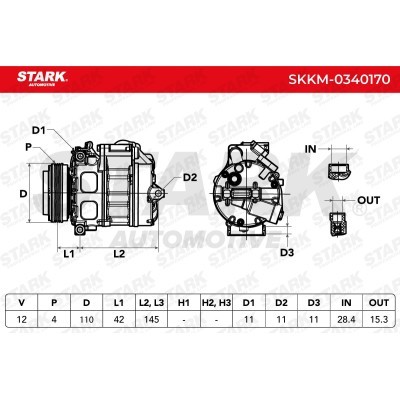 Kompressor, Klimaanlage SKKM-0340170 - foto 5
