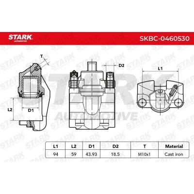 Bremssattel Stark SKBC-0460530 SKBC-0460530 - foto 5