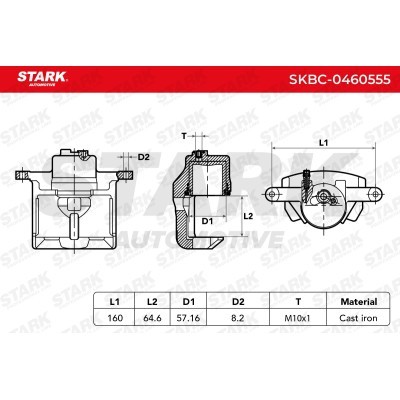 Bremssattel Stark SKBC-0460555 SKBC-0460555 - foto 6