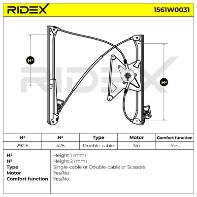 Fensterheber RIDEX 1561W0031 1561W0031 - foto 7